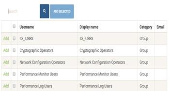 NS-Projects - Users setup form