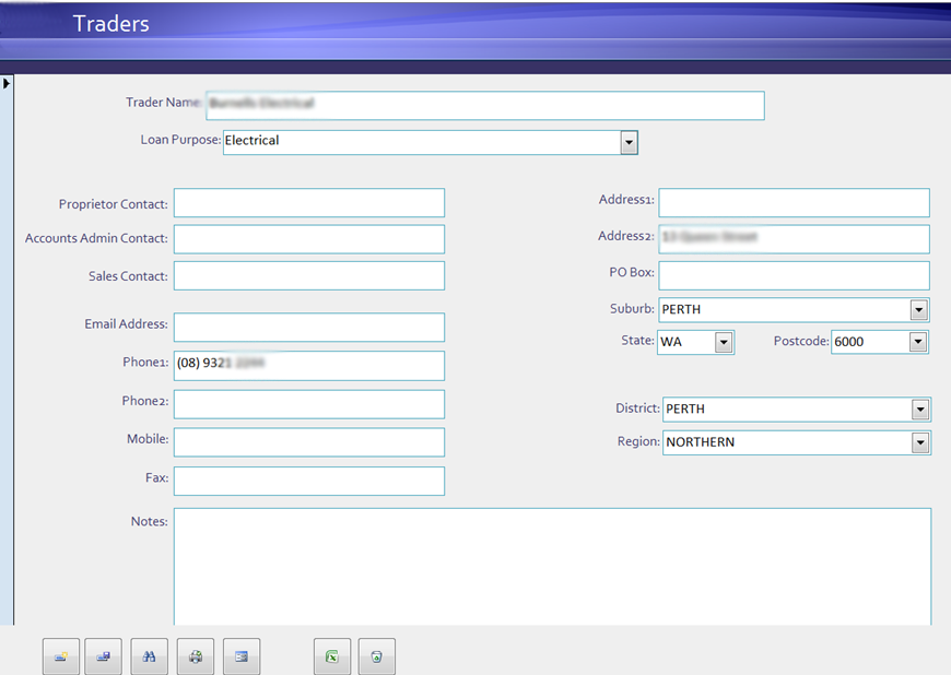 NS-TED - Trader Form