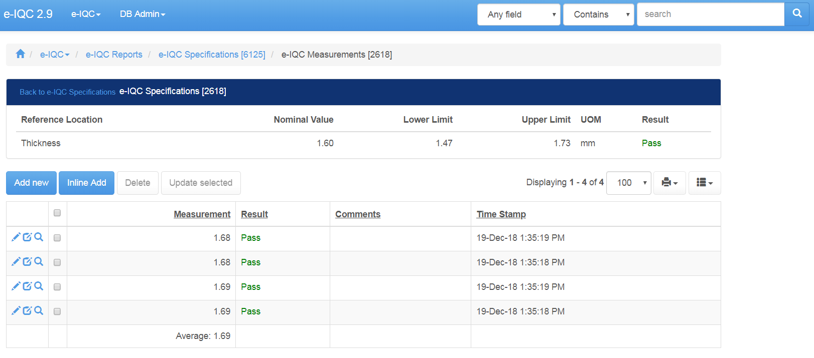 NS-eIQC Measurements