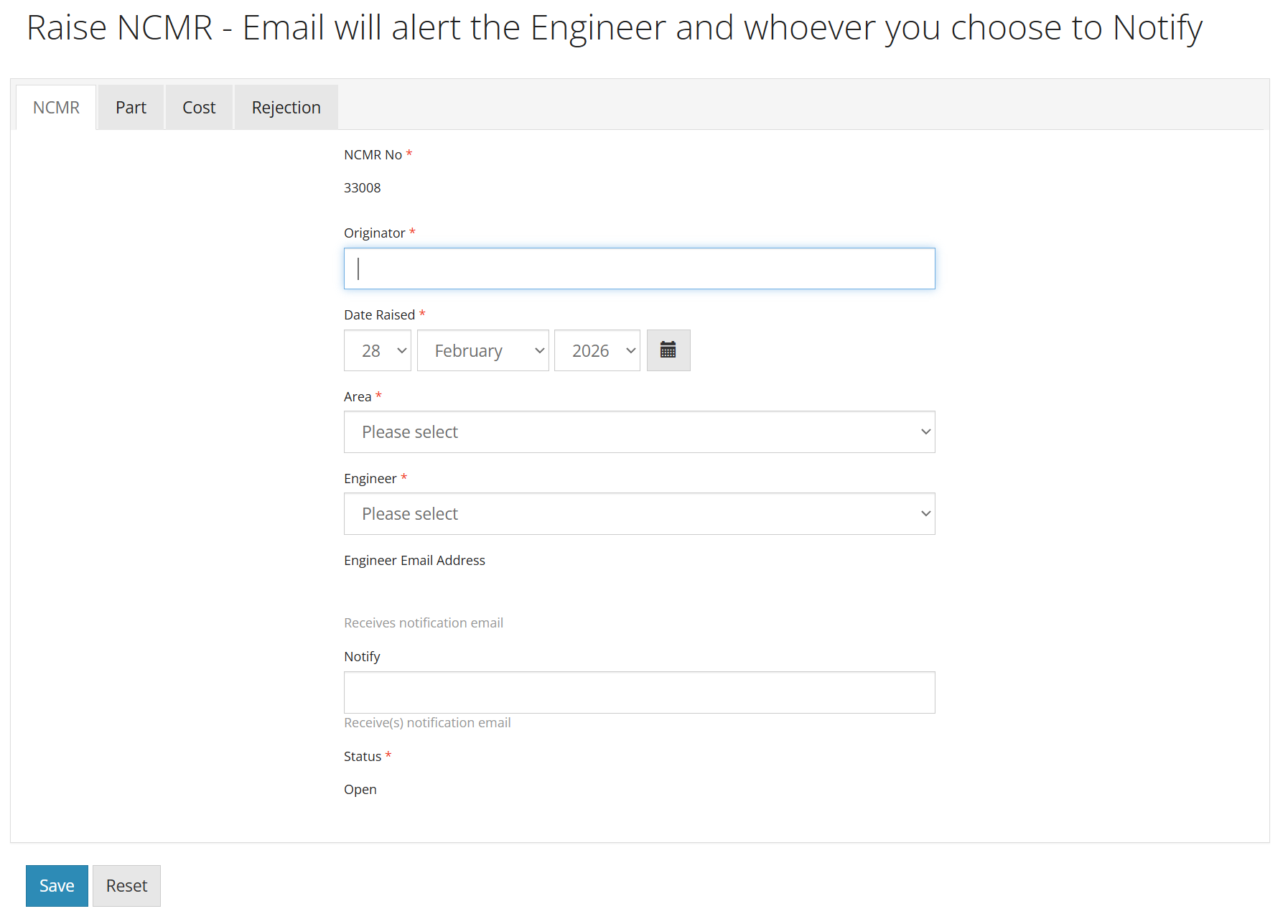 NS-NCMR Raise NCMR Screen