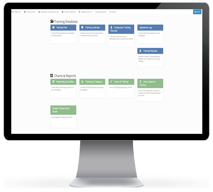 NS-TMS Welcome Screen